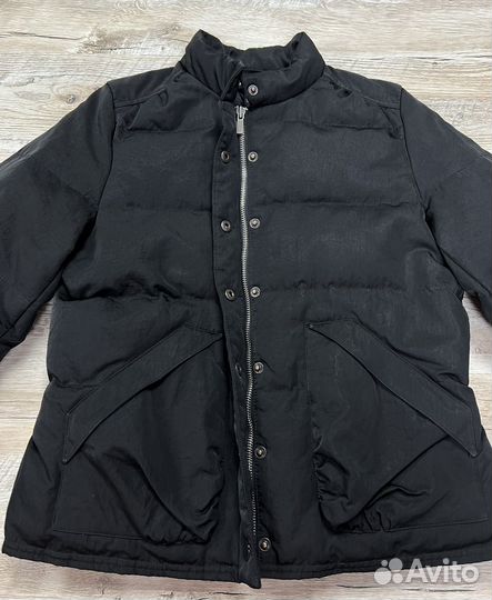 Женский чёрный плотный пуховик куртка Club Monaco