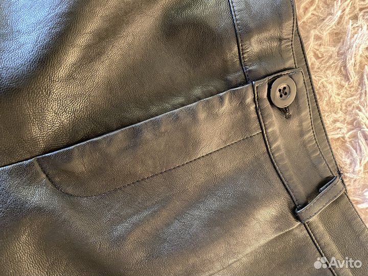 Шорты женские кожаные