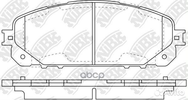 Колодки передние nibk PN0848 pn0848 NiBK