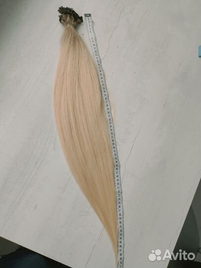 Волосы натуральные на лентах детские 72 см б/у