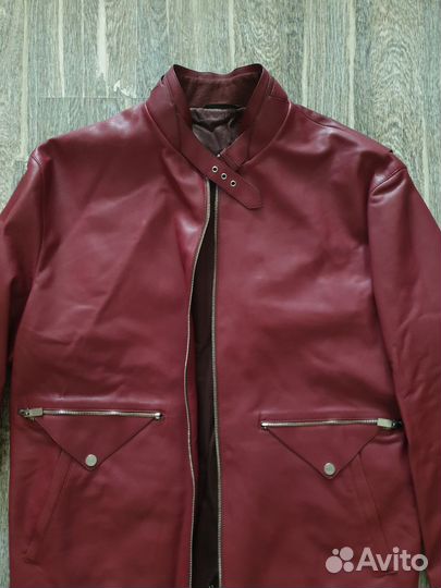 Hermes оригинал мужская кожаная куртка