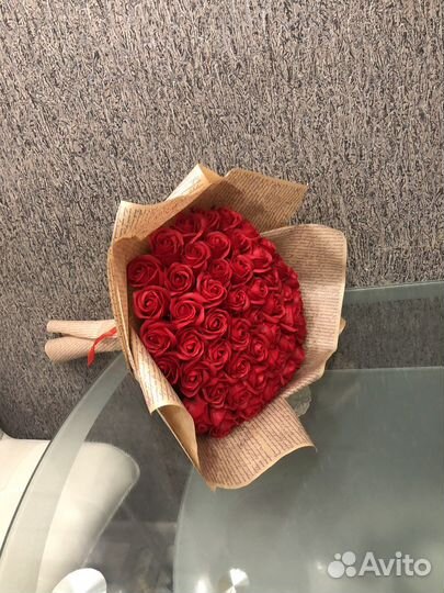 Букет из 51 розы, цветы, подарок, с доставкой