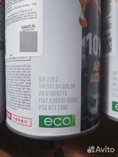 Totachi 4 л 10W-40 моторное масло