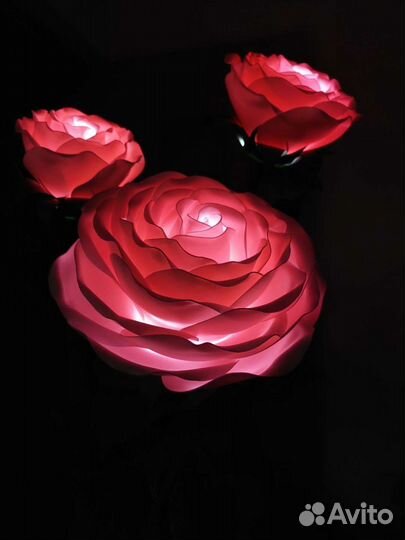 Светильник роза из изолона
