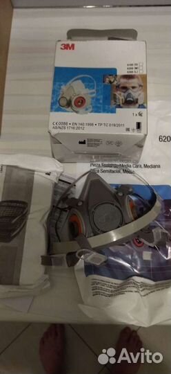 Респиратор 3М 6200 оригинал