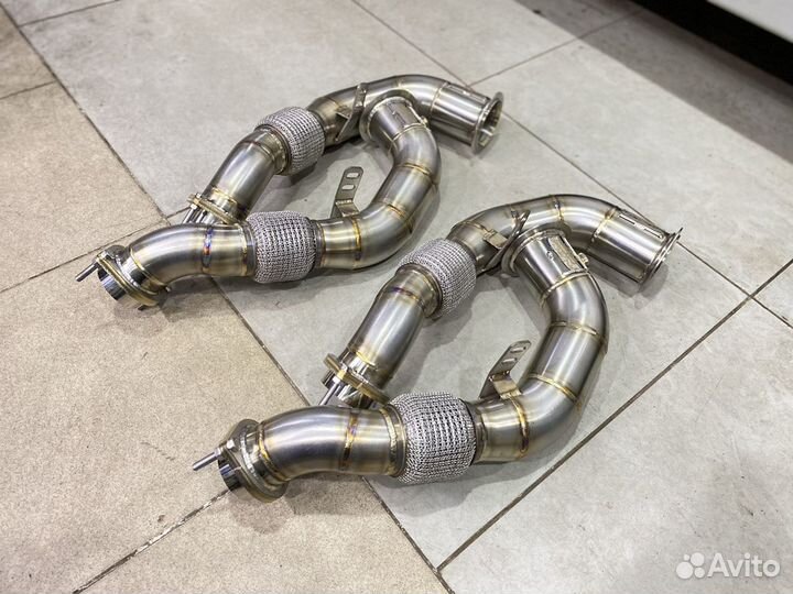 Даунпайп (Downpipe) N63 76мм для BMW 4.4biturbo