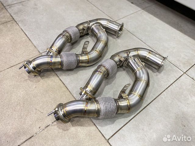 Даунпайп (Downpipe) N63 76мм для BMW 4.4biturbo