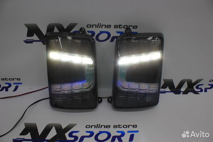 Диодные фонари (темные) Нива 4x4 в стиле Lexus