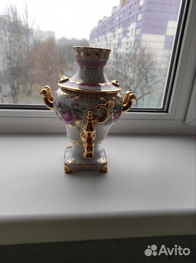 Самовар Гжель фарфоровый