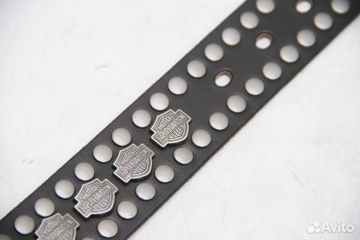 Ремень кожаный harley davidson hd/60 (чёрно-коричн