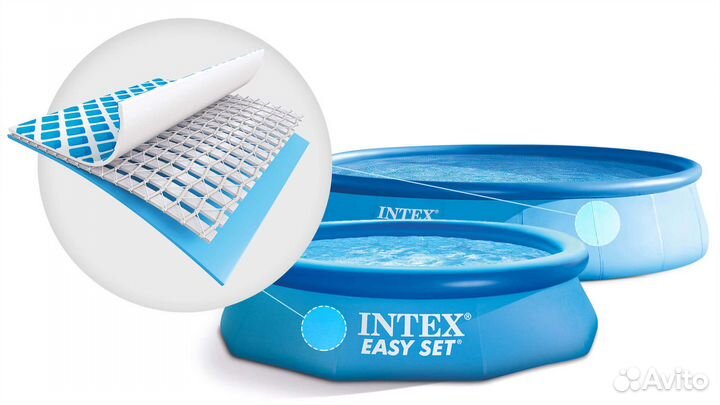 Надувной бассейн Intex Easy Set 244х61 см