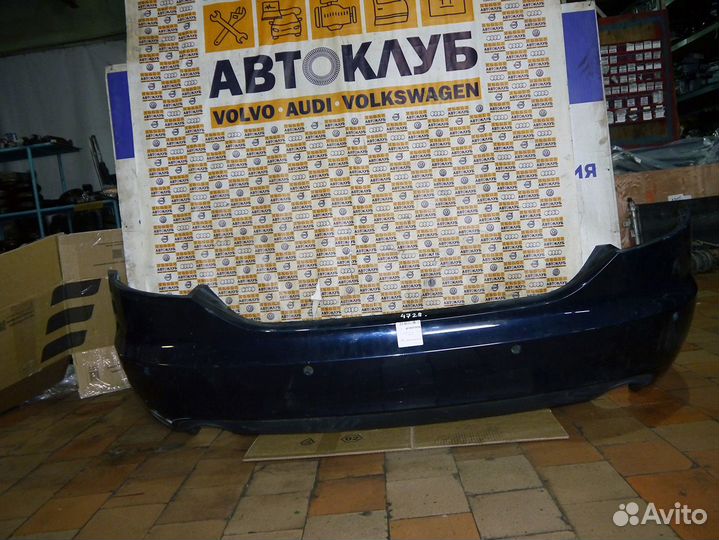 Бампер задний Ауди A6 А6 C6 С6 синий
