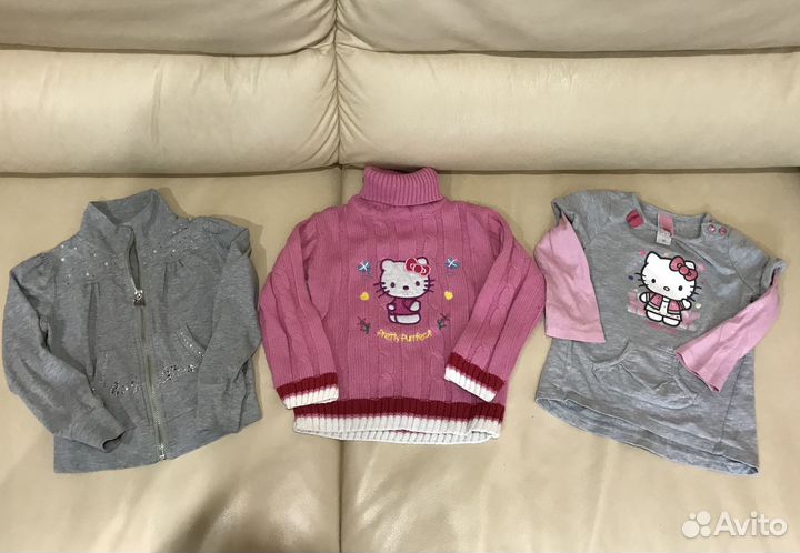 Пакет вещей 92 см, штаны тёплые, джинсы, кофты