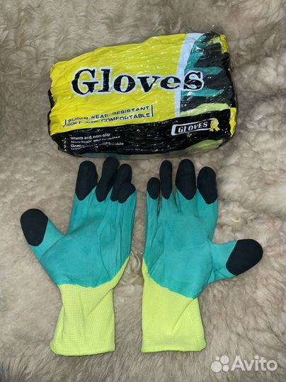 12шт. Перчатки строительные рыболовные садовые