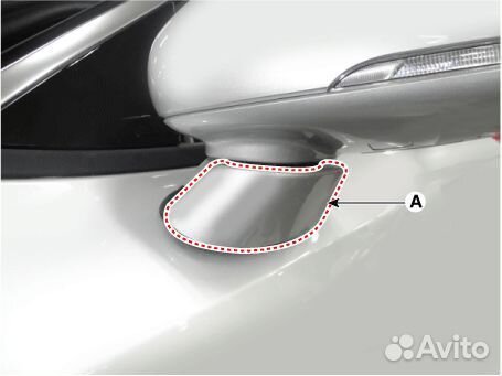 Накладка крепления зеркала KIA Stinger