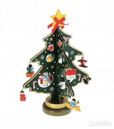 Новогодние деревянные ёлки. Новые