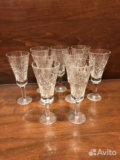 Фужеры. Бокалы. Хрусталь. снежинка. СССР