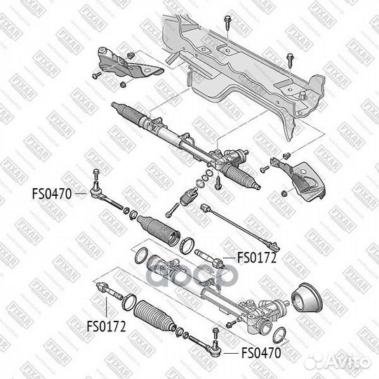 Тяга рулевая FS0172 fixar