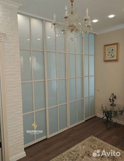 Перегородка межкомнатная стеклянная, раздвижная