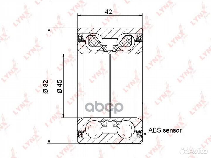 Подшипник ступ.ford focus III/C-MAX/kuga I-II 1