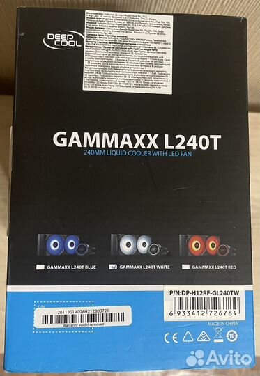 Сжо deepcool gammaxx L240T white