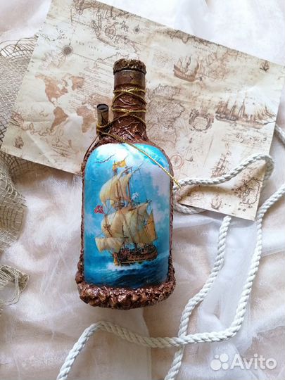 Бутылка интерьерная