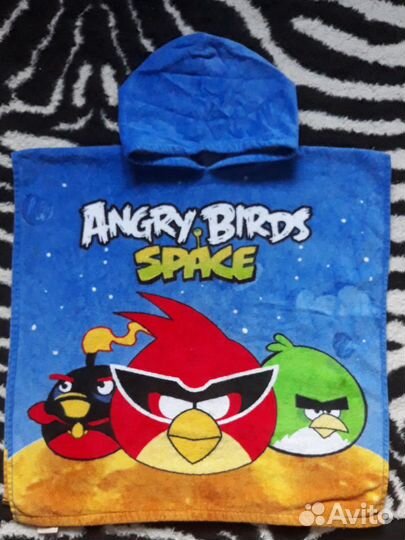 Пляжное пончо Angry Birds