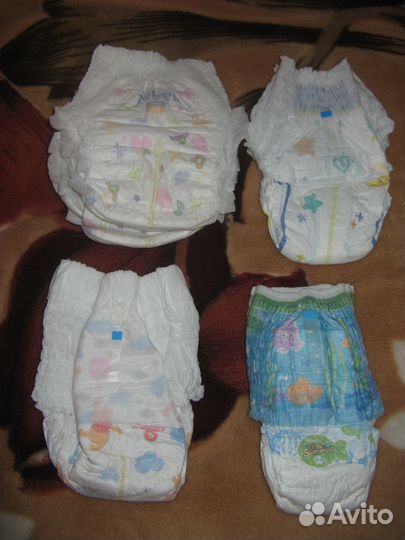 Памперсы трусики детские 5 и памперсы 1