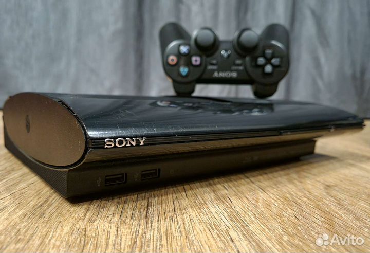 PS3 SuperSlim cech-4208C 500Gb (Прошитая)