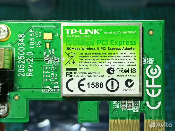 Сетевой адаптер wifi tp-link pci-e TL-WN781ND