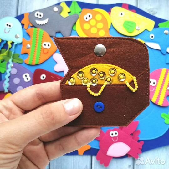 Игра из фетра Магнитная рыбалка