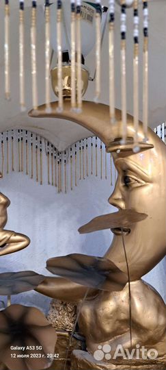 Светильник настольный с фонтаном