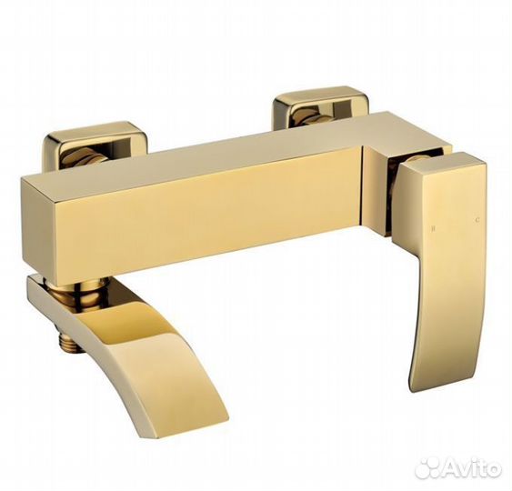 Смеситель для ванны Grocenberg GB8007 Белый хром