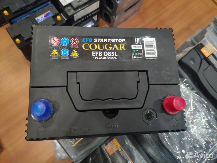 Аккумулятор 65Ач D23L Cougar