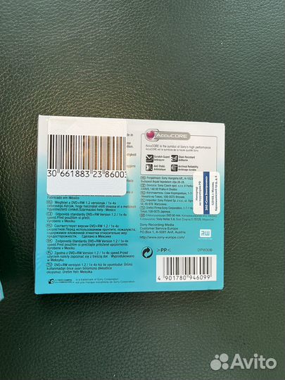 Диски Sony DVD+RW 8см 1.4 Гб