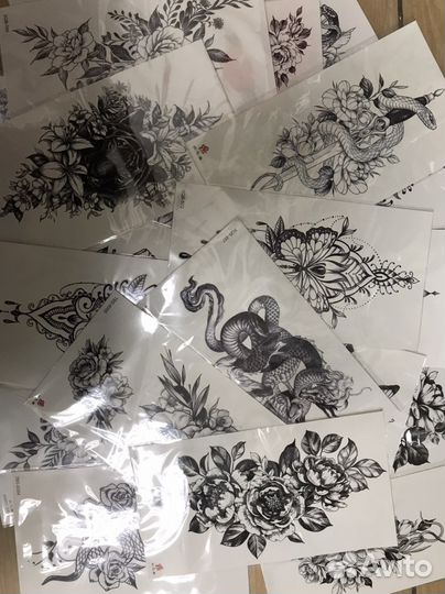 Переводные татуировки, тату наклейка