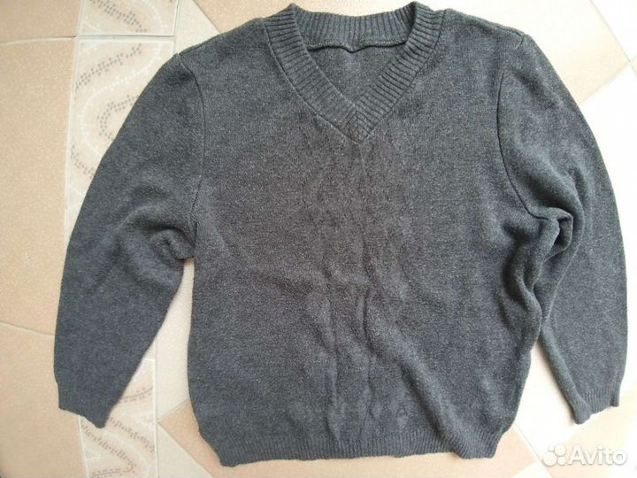 Жилет и джемпер школьные 134-140 серый, 146 серый