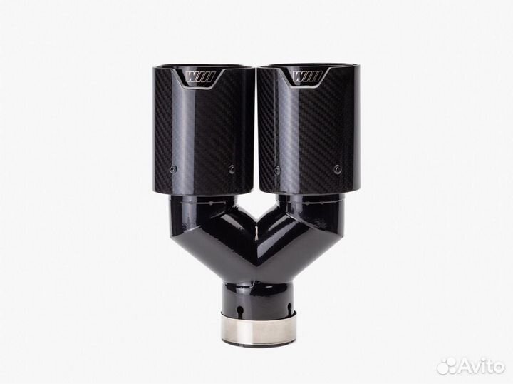 Насадка на глушитель 63мм/93мм Карбон М двойная