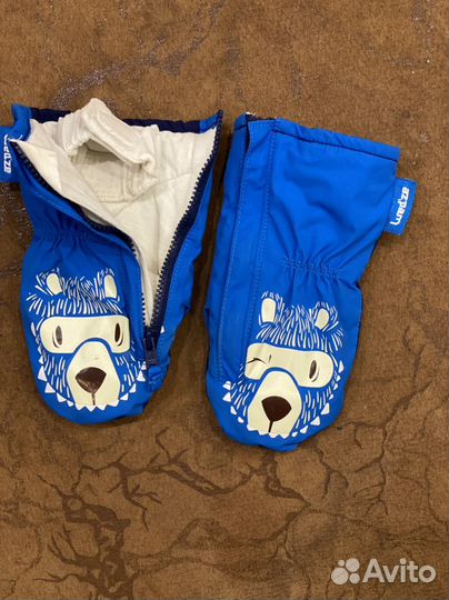 Варежки зимние детские 2-3 года