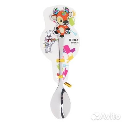 Ложка чайная детская со зверюшкой новая