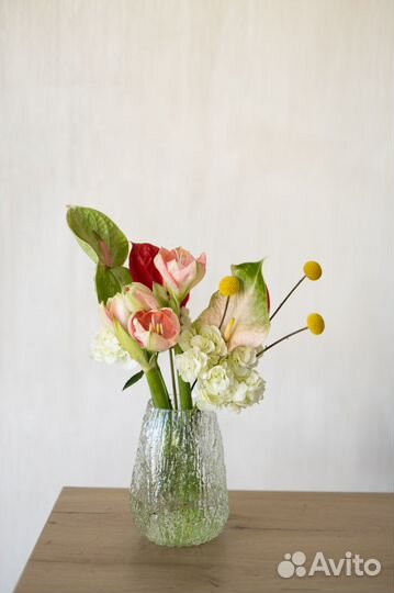 Цветы домой за два часа (ваза и секатор в подарок)