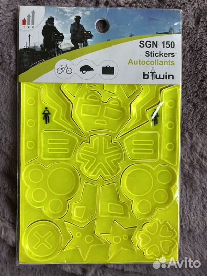 Светоотражающие наклейки на велосипед / шлем