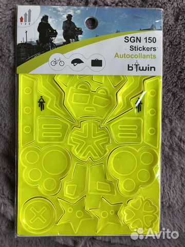 Светоотражающие наклейки на велосипед / шлем