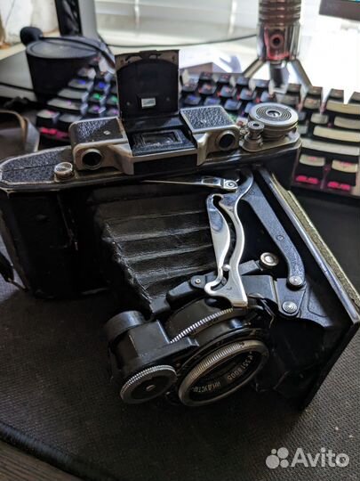 Пленочный фотоаппарат Москва 5 с чехлом