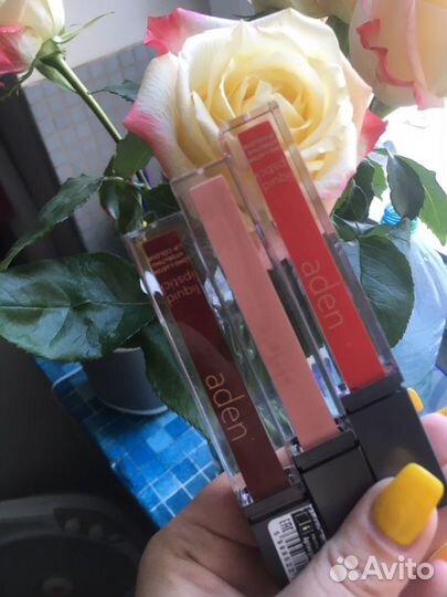 Жидкие матовые помады aden косметика
