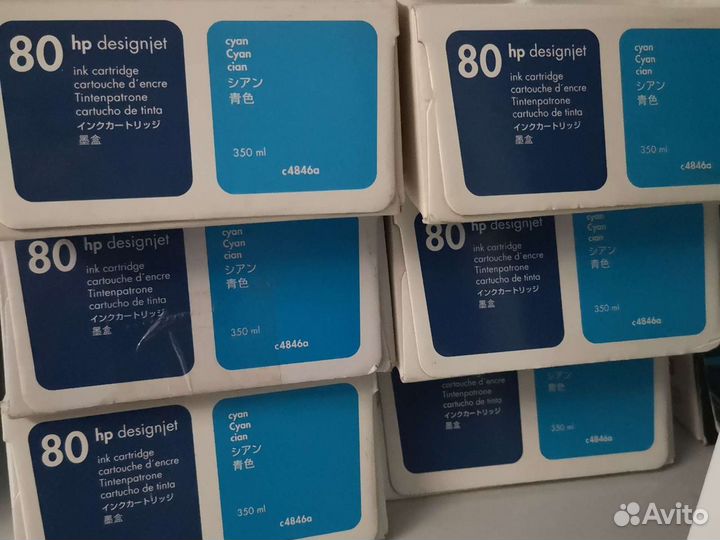 Картридж hp 80 Cyan