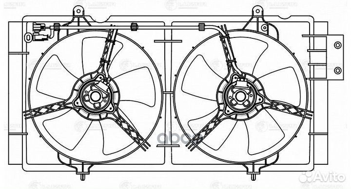 Э/вентилятор охл. для а/м Lifan Solano I (08)