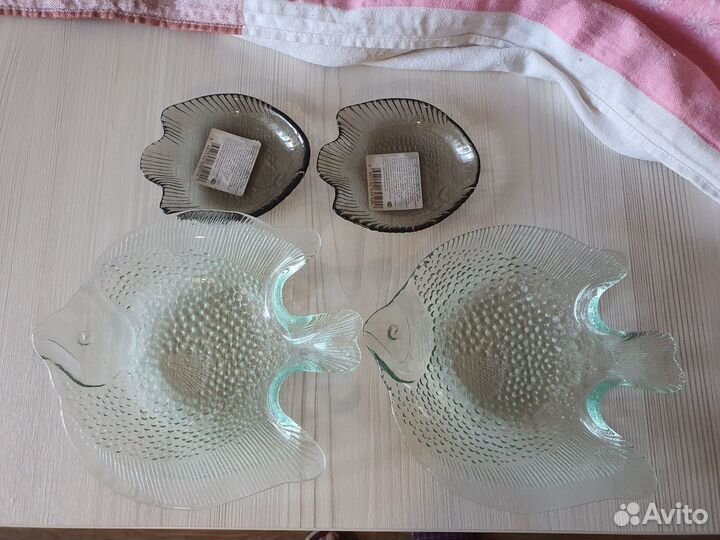 Тарелки рыбы