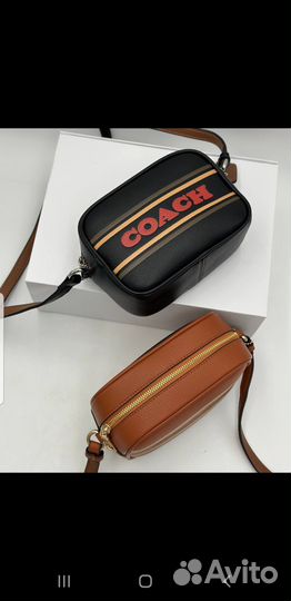 Кожаная сумка Coach