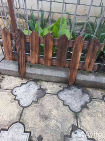 Декоративный деревянный забор